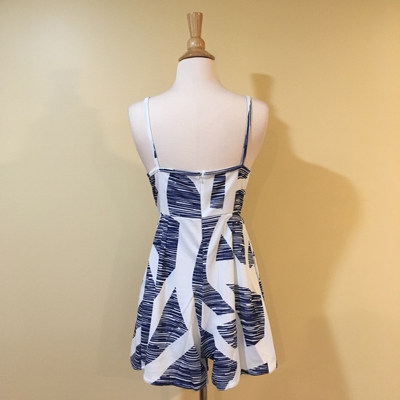 Abstract Print Spaghetti Strap Romper - Picture 5 of 6